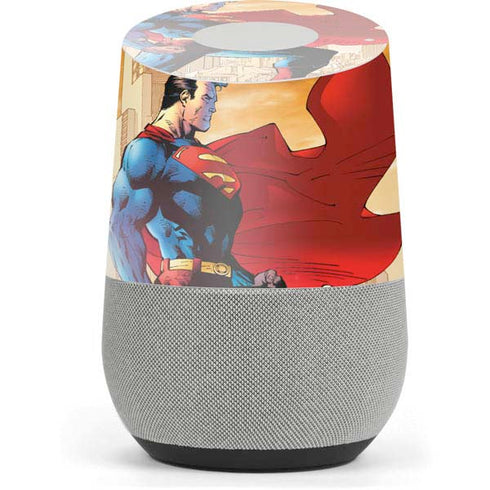 DC Comics Superman For Tomorrow Cover Art by Jim Lee Google Home Skin